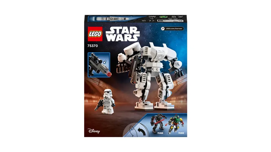 LEGO Star Wars 75370 Sturmtruppler Mech Set, Actionfigur zum Bauen