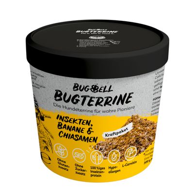 BugBell BugTerrine Adult Insekten, Banane und Chiasamen