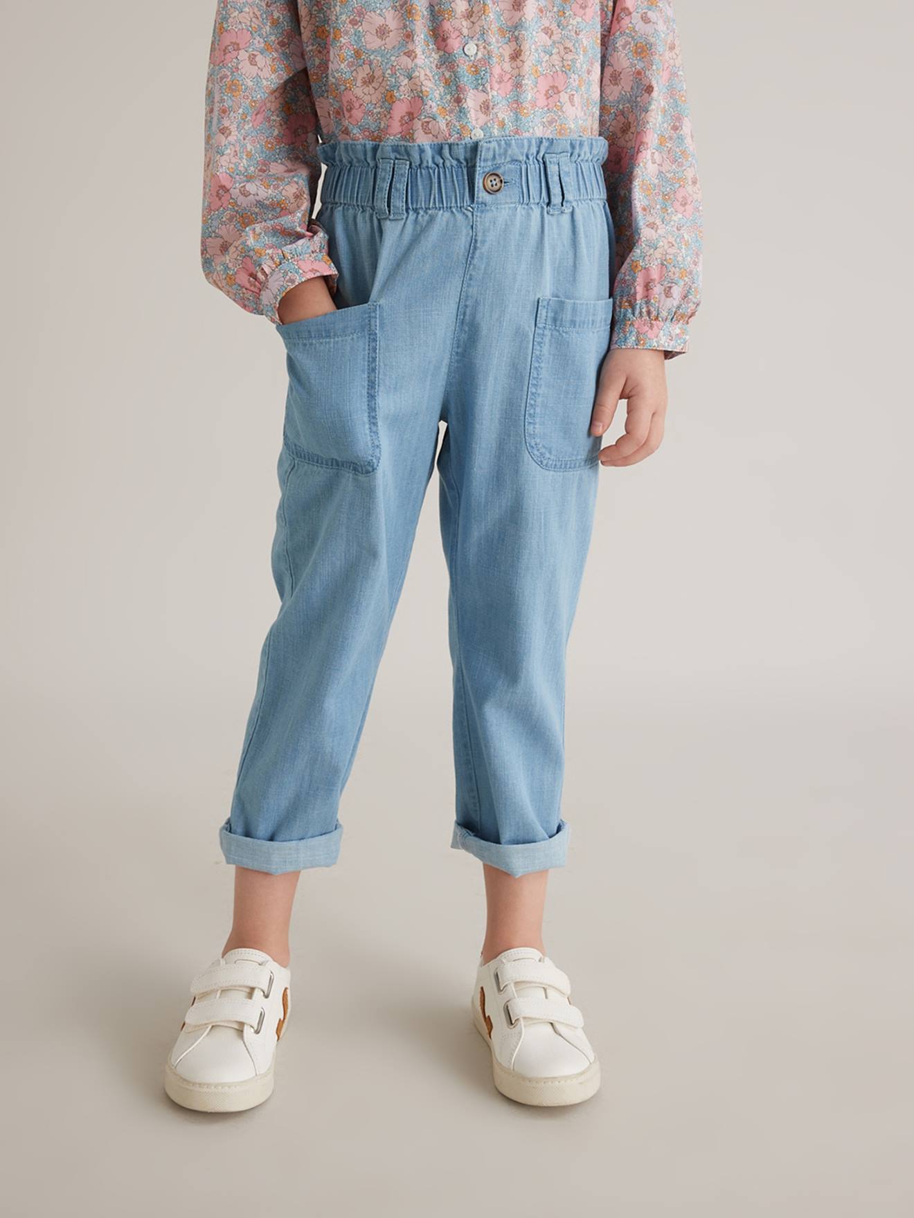 Jean Mom Fille CYRILLUS denim