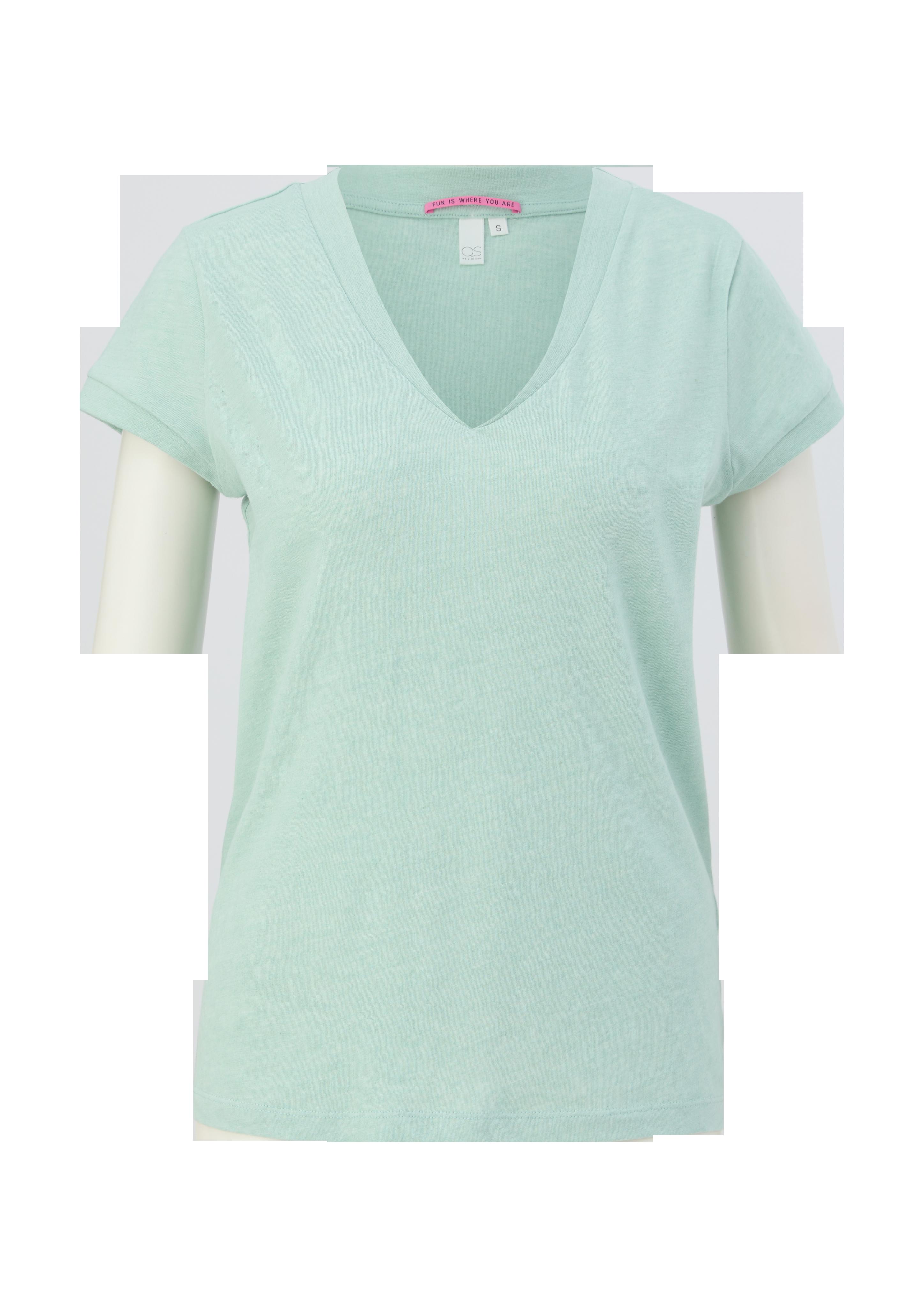 T-Shirt aus Leinenmix  2127893-6092