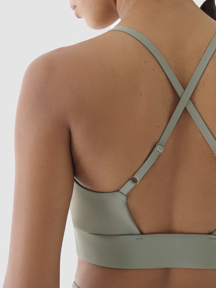4F Sport-BH in Khaki - Low günstig kaufen