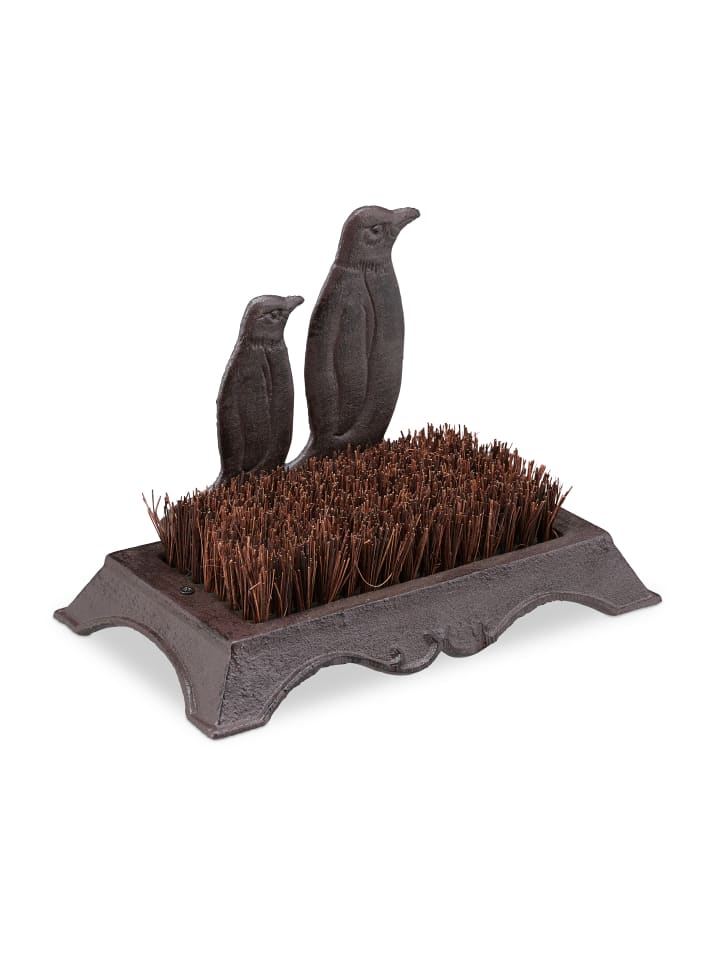relaxdays Schuhbürste Pinguin in Braun günstig kaufen onesize