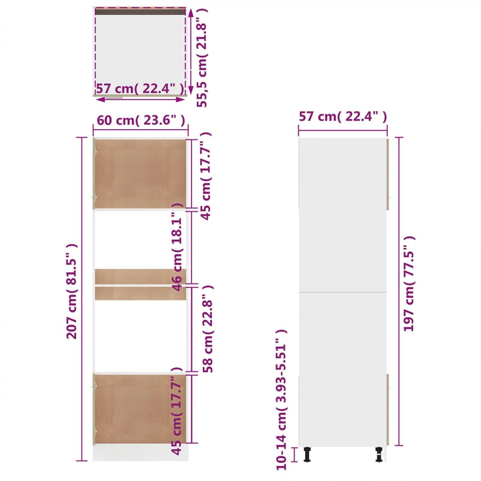 vidaXL Mehrzweckschrank