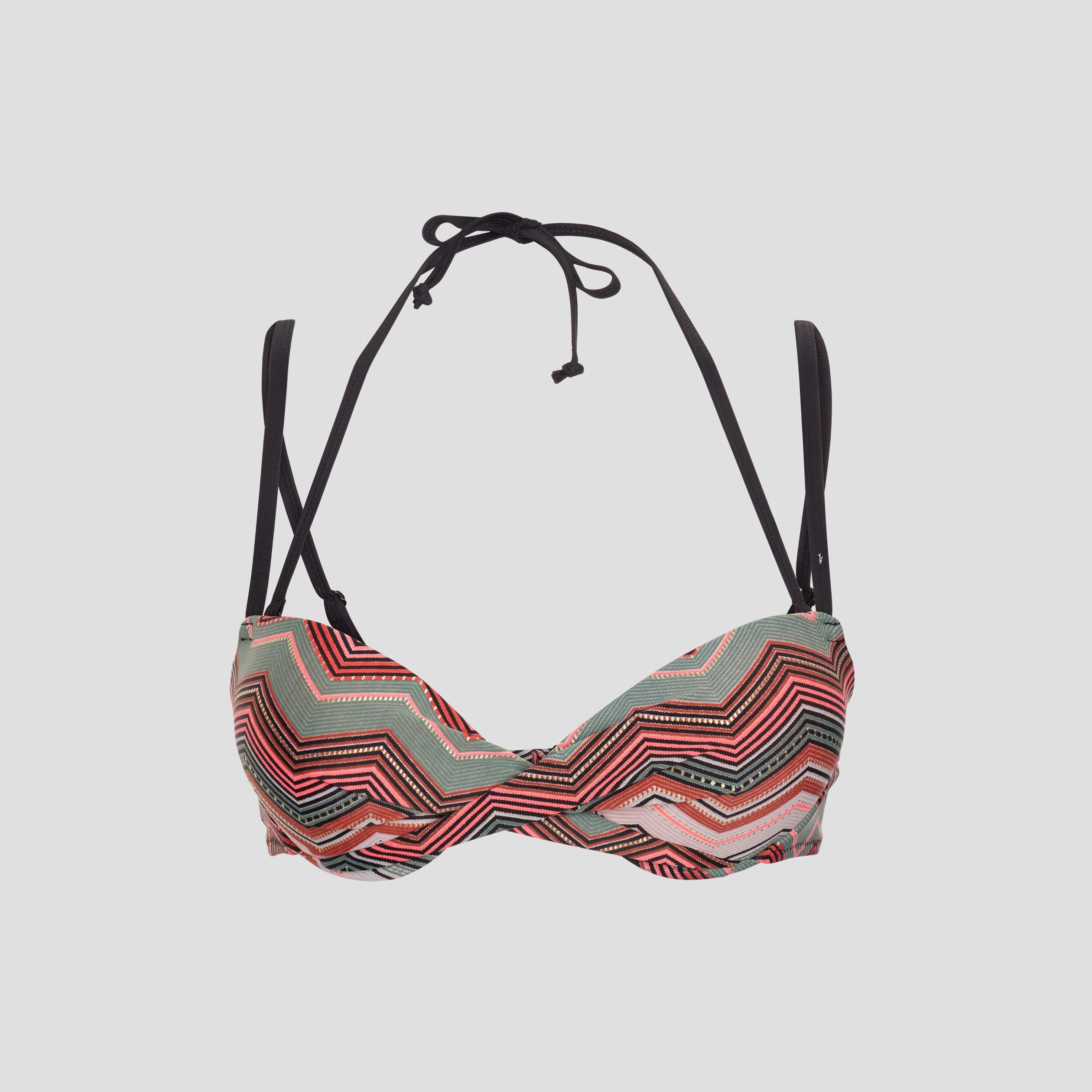 Haut de maillot de bain forme corbeille orange fonce femme | La Halle