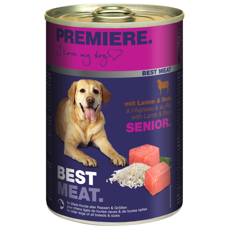 PREMIERE Hundenassfutter PREMIERE Best Meat Senior Lamm & Reis 24x400 g