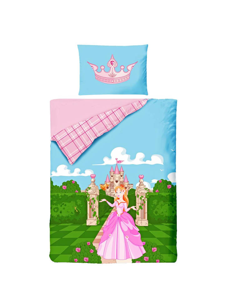 JACK 2 tlg. Renforcé Bettwäsche 100x135cm Prinzessin in Rosa günstig kaufen 100x135 cm