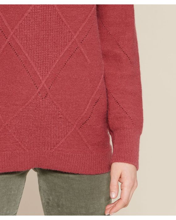 Pull à motif losanges
