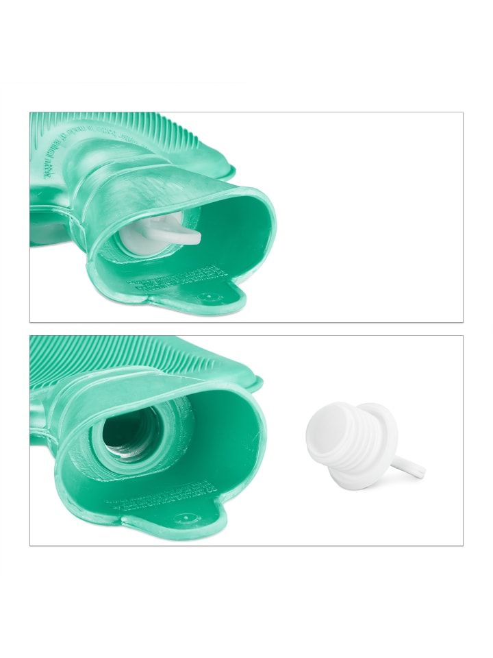 relaxdays Wärmflasche in Türkis - 1 Liter günstig kaufen onesize