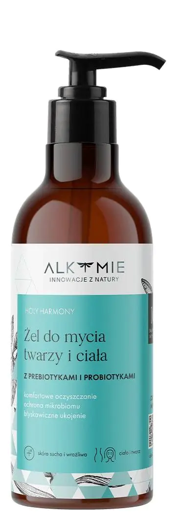 Alkmie Holy Harmony Probiotisk Ansigts- og Kropsvaskegel, 250 ml