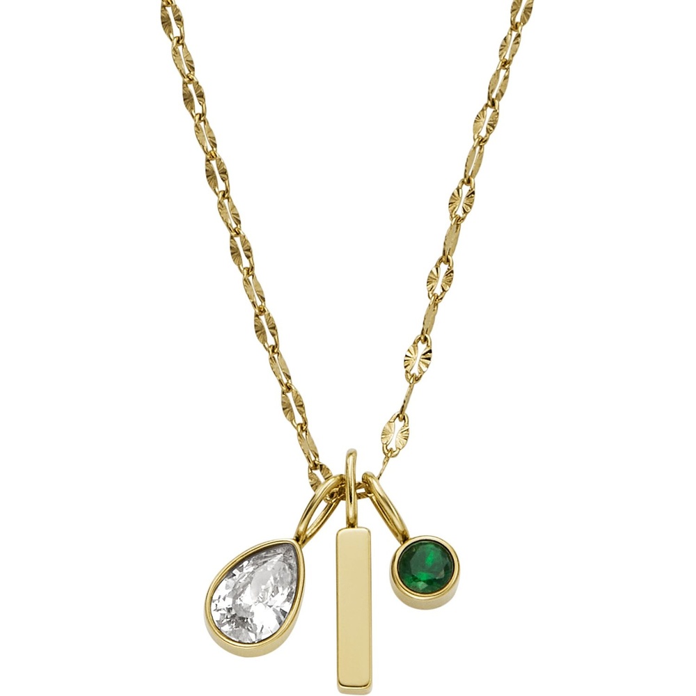 Fossil Chaînette Acier inoxydable collier