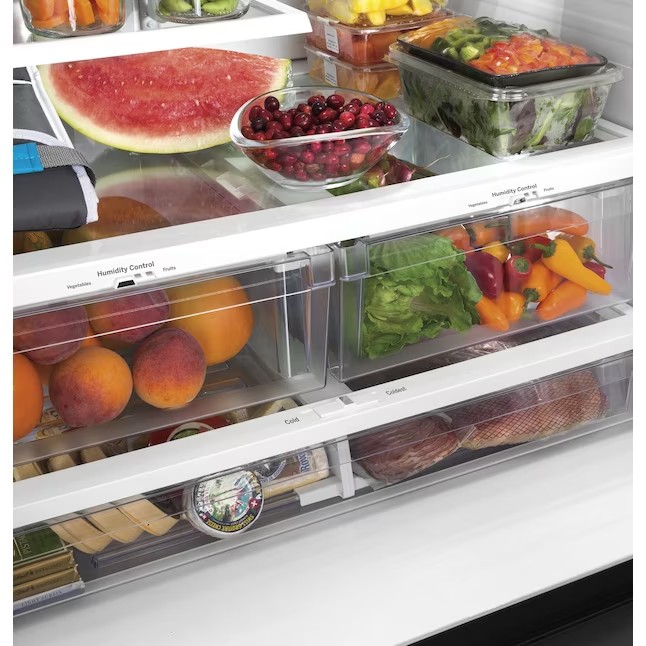 GE 27-cu ft French Door Refrigerator with Ice Maker (Fingerprint-resistant Stainless Steel) ENERGY STAR