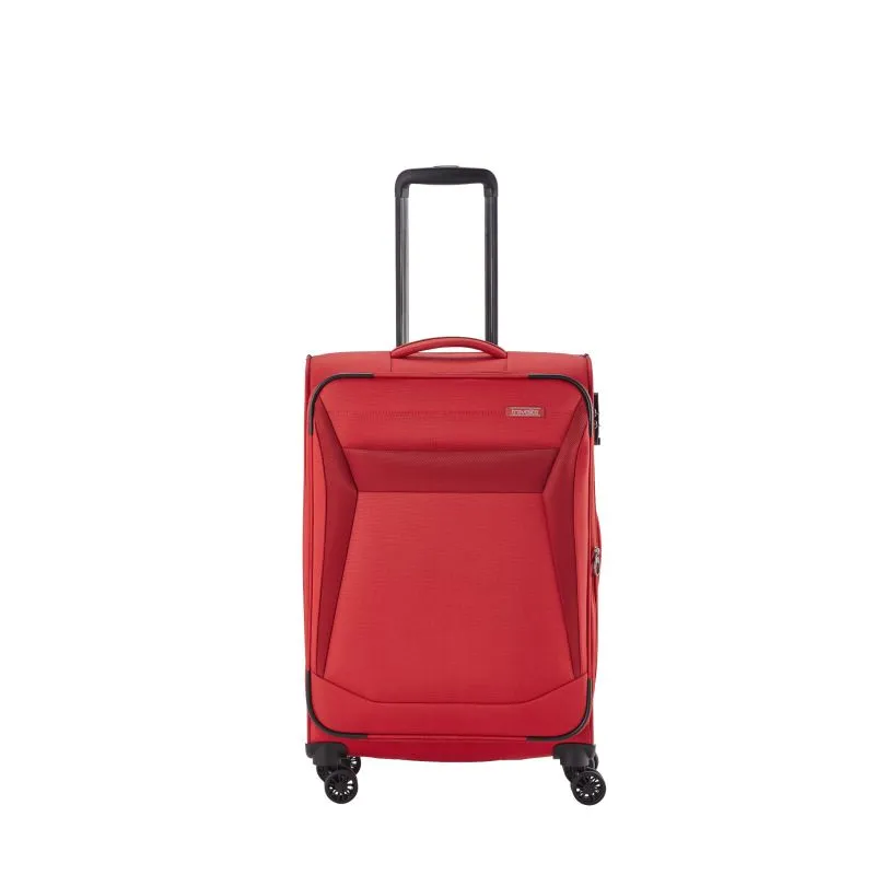 Travelite CHIOS Kofferset mit 4 Rollen Gr. L\/M (inkl. Reisetasche + Beautycase) - Rot