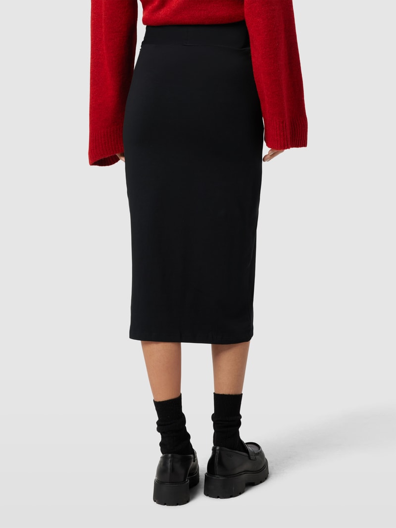Umstands-Midirock mit Stretch-Anteil Modell 'MLMIA' in schwarz
