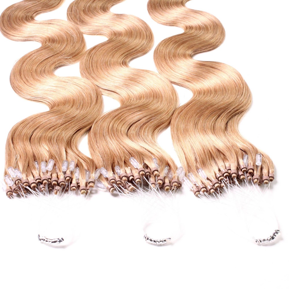 hair2heart Extensions à froid cheveux naturels #27 Blond doré foncé 1g extensions