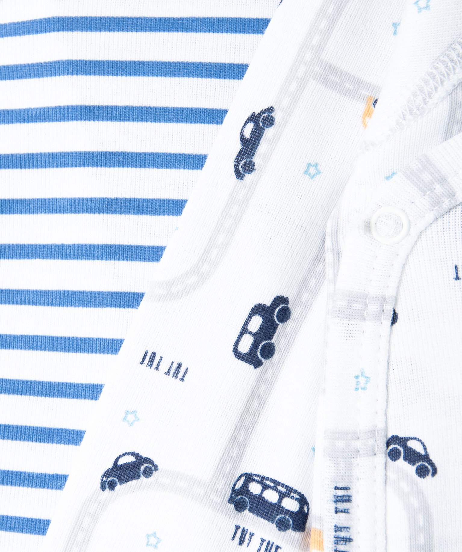 Bodies bébé à manches longues fermeture croisée (lot de ... marine | GEMO