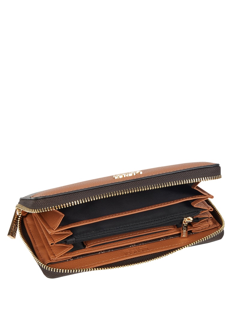 Portemonnaie mit Logo-Muster Modell 'Filiberta' - RFID-blocking in mittelbraun