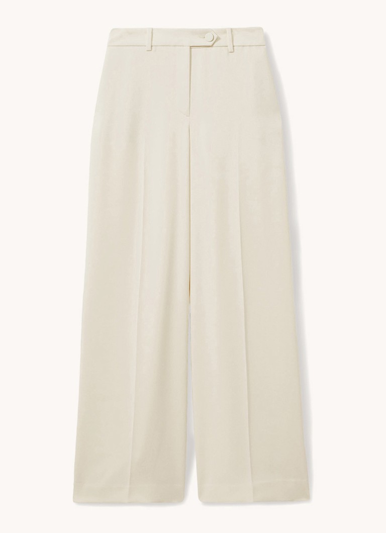 Reiss Solene high waist wide fit trousers with slit