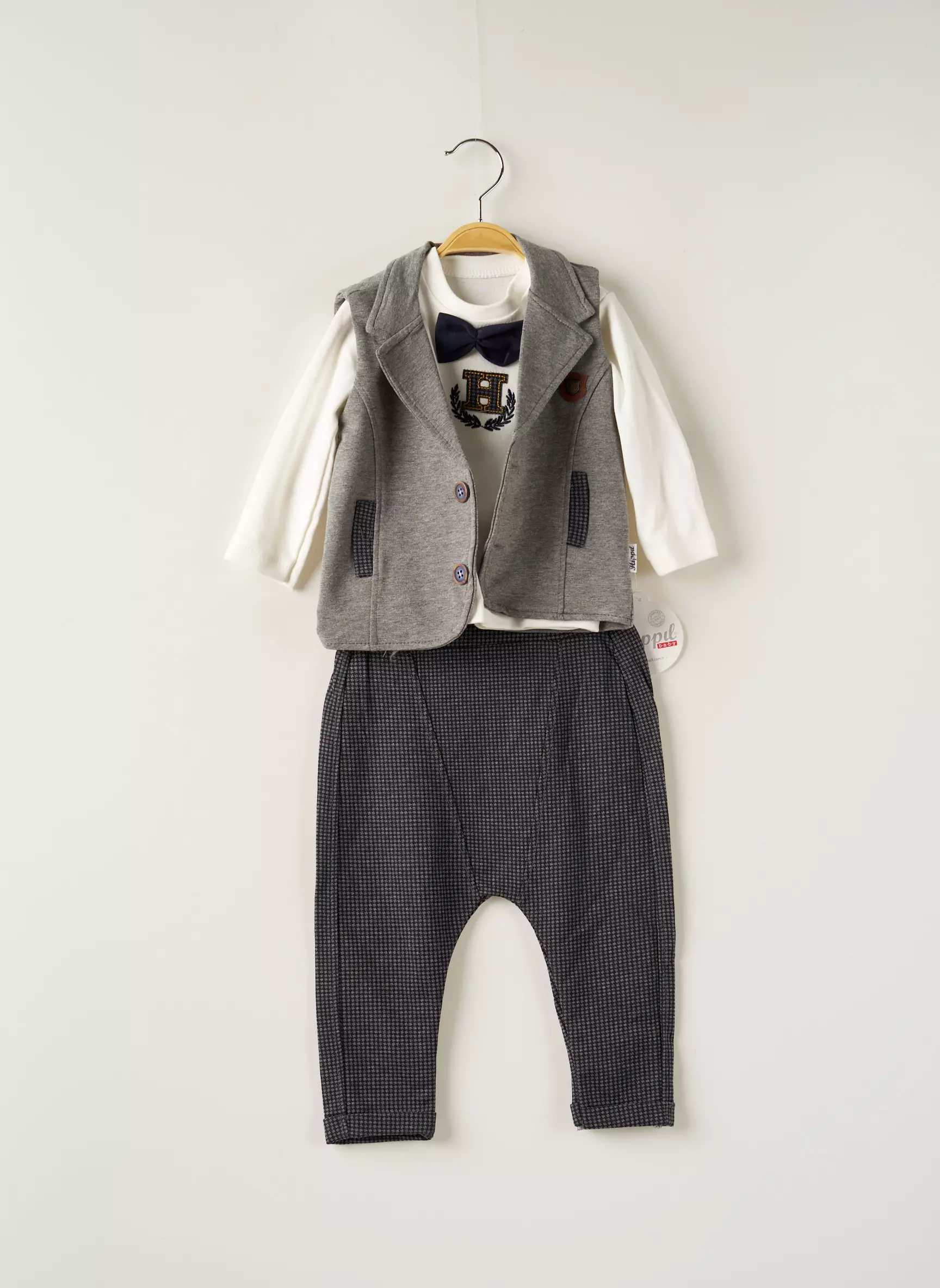 Hippil Ensembles Pantalon Garcon couleur gris