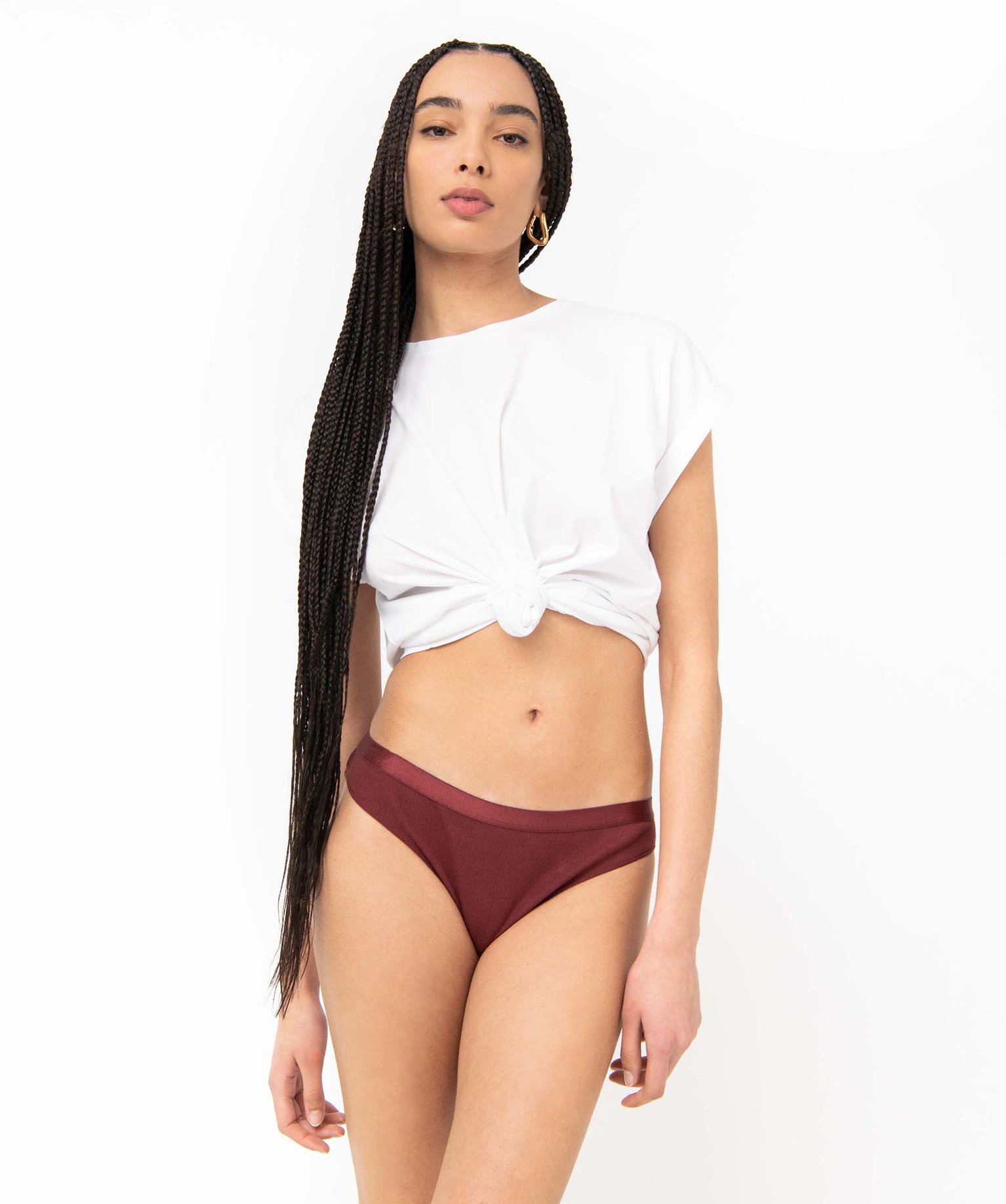 Culotte en maille ctelée femme (lot de 2) multicolore | GEMO
