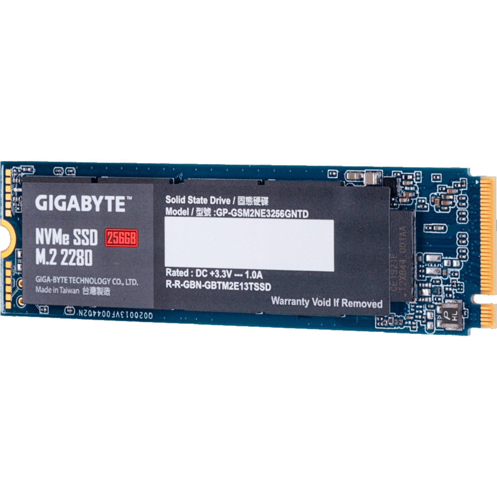 Gigabyte GIGABYTE NVMe SSD 256 GB, (PCIe 3.0 x4, NVMe 1.3, SSD-Festplatte
