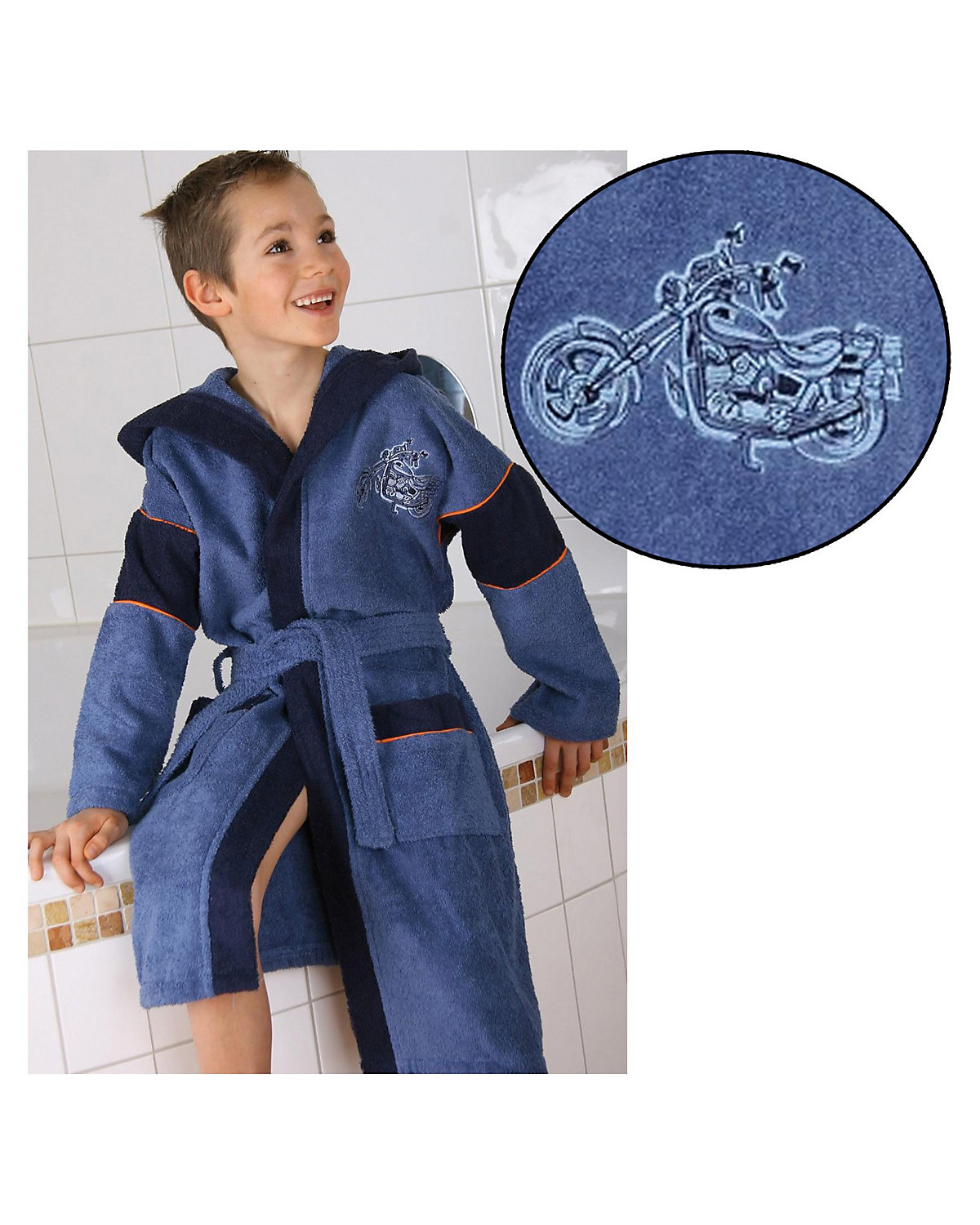 Bademantel Motorrad