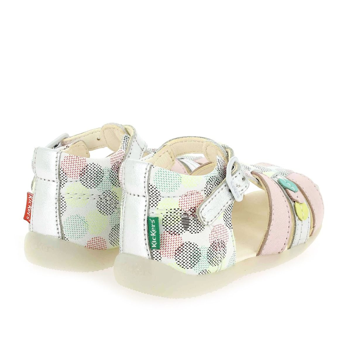 Kickers  BIGFLY-2 POIS - Blanc multi