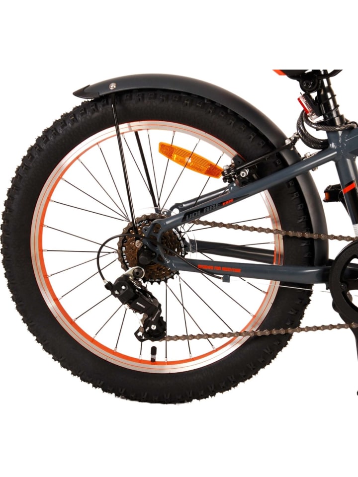 Volare Kinderfahrrad Rocky 20 Zoll Kinderrad in Grau Orange 6 Gang Fahrrad 6 Jahre günstig kaufen onesize