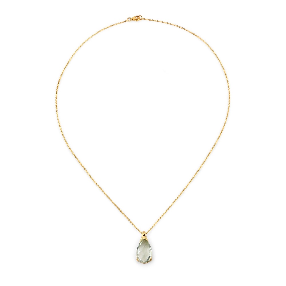 Rafaela Donata Chaîne Argent sterling Améthyste en Or jaune Bijoux