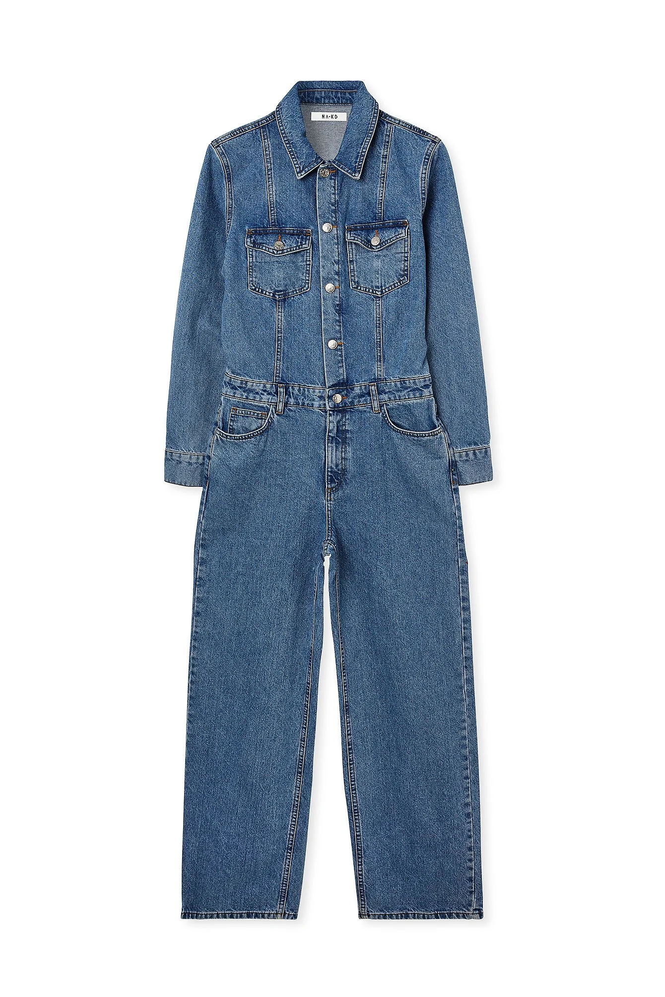 Loose Denim Jumpsuit