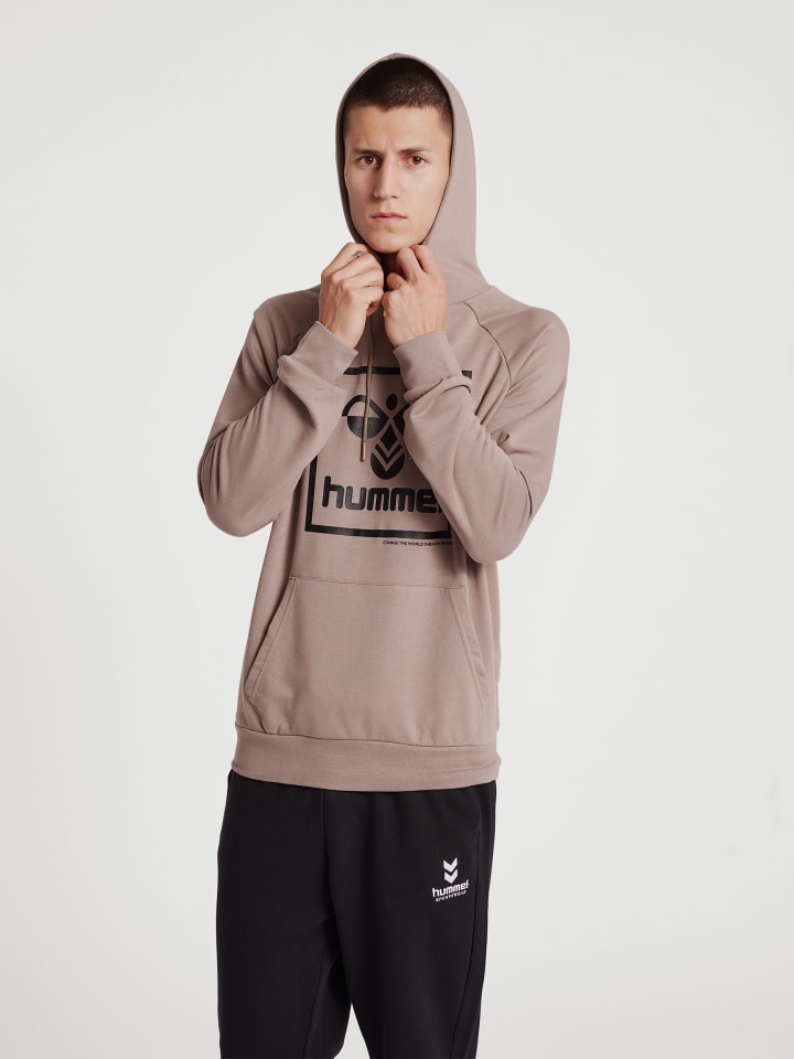 Hummel Hummel Verstellbare Taille Kapuzenpullover Raglanärmel Hmlisam Herren in DRIFTWOOD günstig kaufen