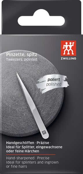 ZWILLING Beauty Classic Pinzette, spitz - silver Pinzette