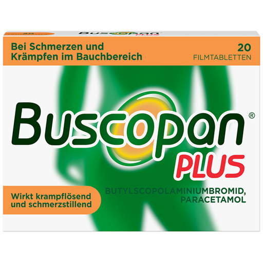BUSCOPAN plus 10 mg/500 mg Filmtabletten  20 St  Filmtabletten