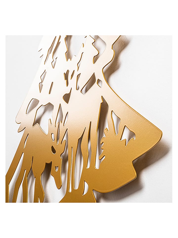 ABERTO DESIGN LED-Wanddekor in Gold - (B)59 x (H)70 cm günstig kaufen onesize