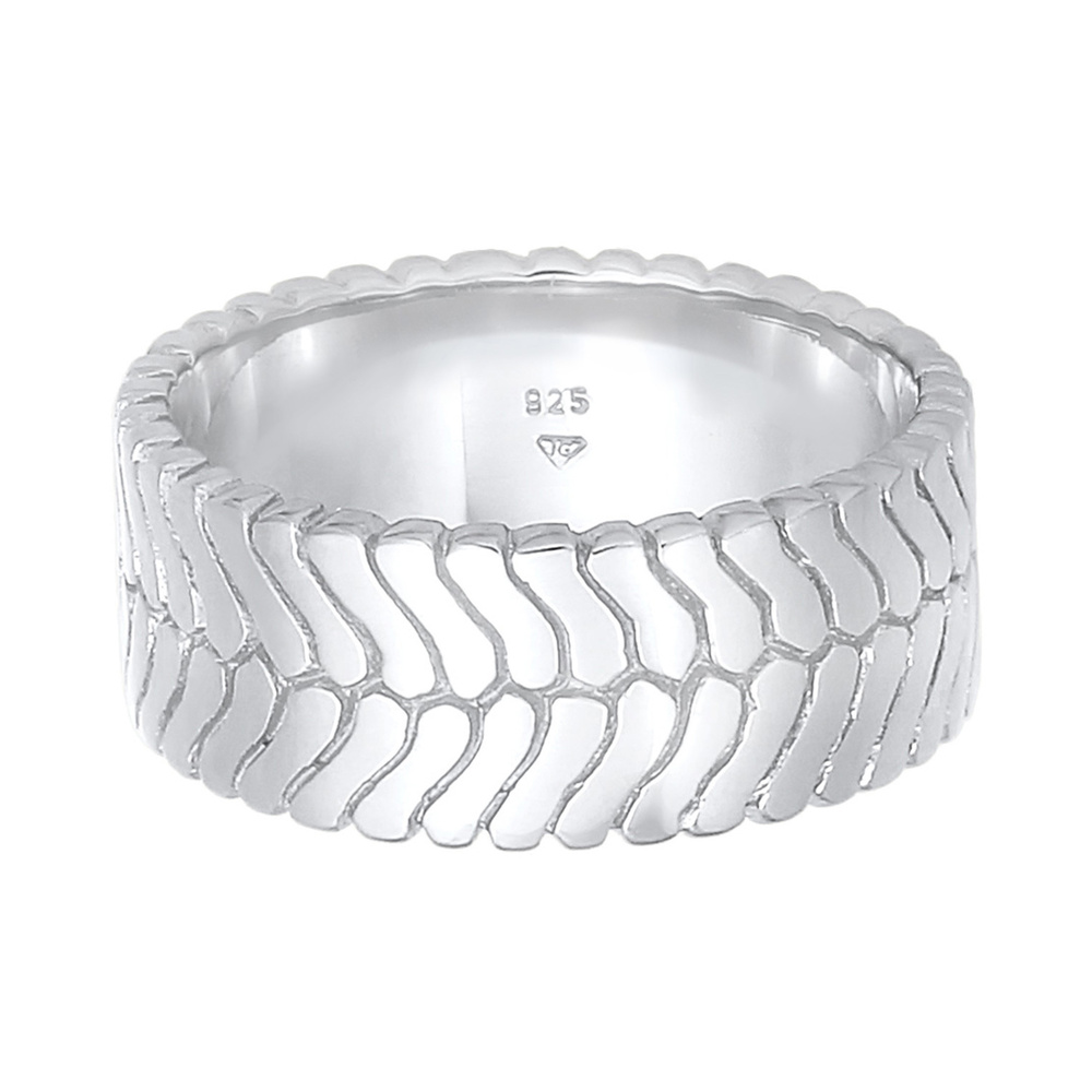 Elli Elli Bague Bague pour femme Bones Trend Blogger Chunky en argent sterling 925 pla Bague
