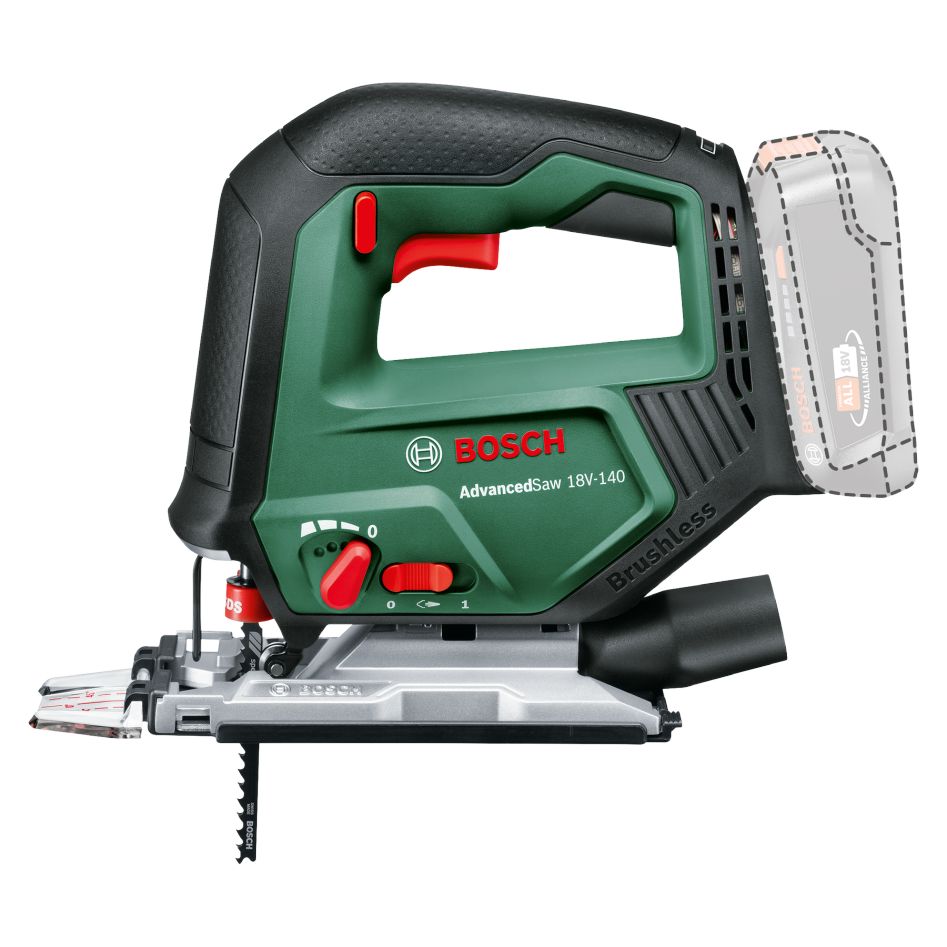 Bosch Green 0603013000 AdvancedSaw 18V-140 Akku-Stichsäge (ohne Akku und Ladegerät)