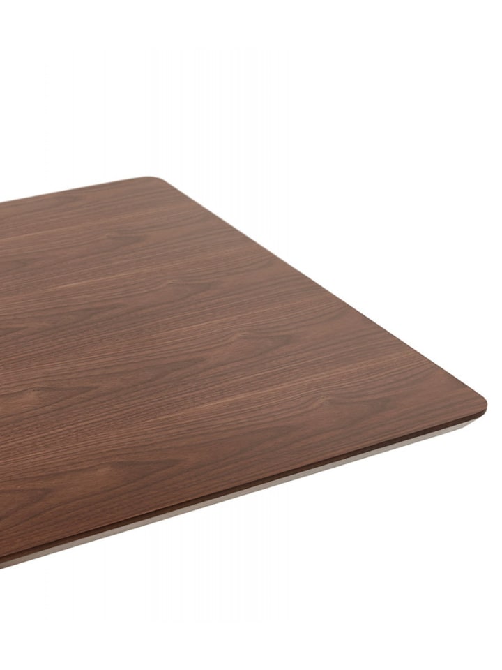 KADIMA DESIGN Esstisch Walnuss MDF mit Stahlgestell | 150x70x75 cm in Braun günstig kaufen