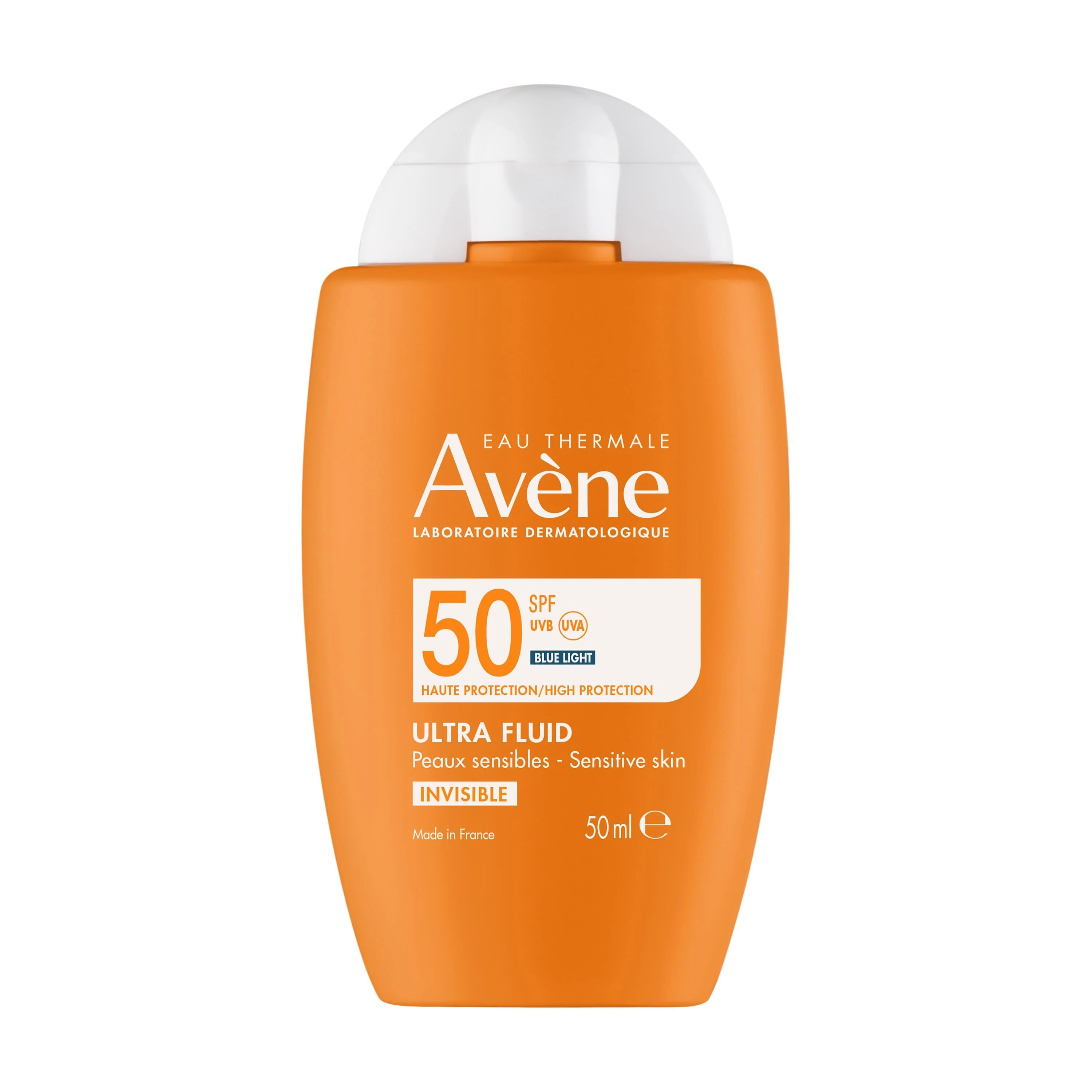 Protector solar facial Ultra Fluido Invisible SPF50 - Protector solar facial de alta protección.