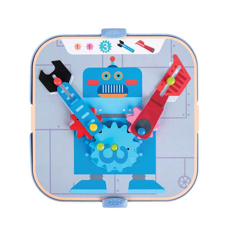 Jeu de mosaïques et d'engrenages animés 2 en 1 Hape