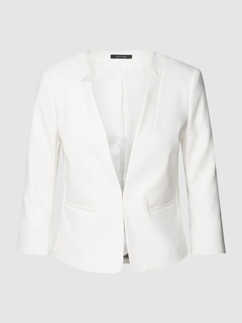 Blazer mit Eingrifftaschen in weiß