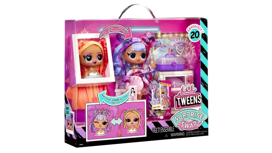 L.O.L. Surprise Tweens Surprise Swap Fashion Doll- Buns-2- Braids Bailey