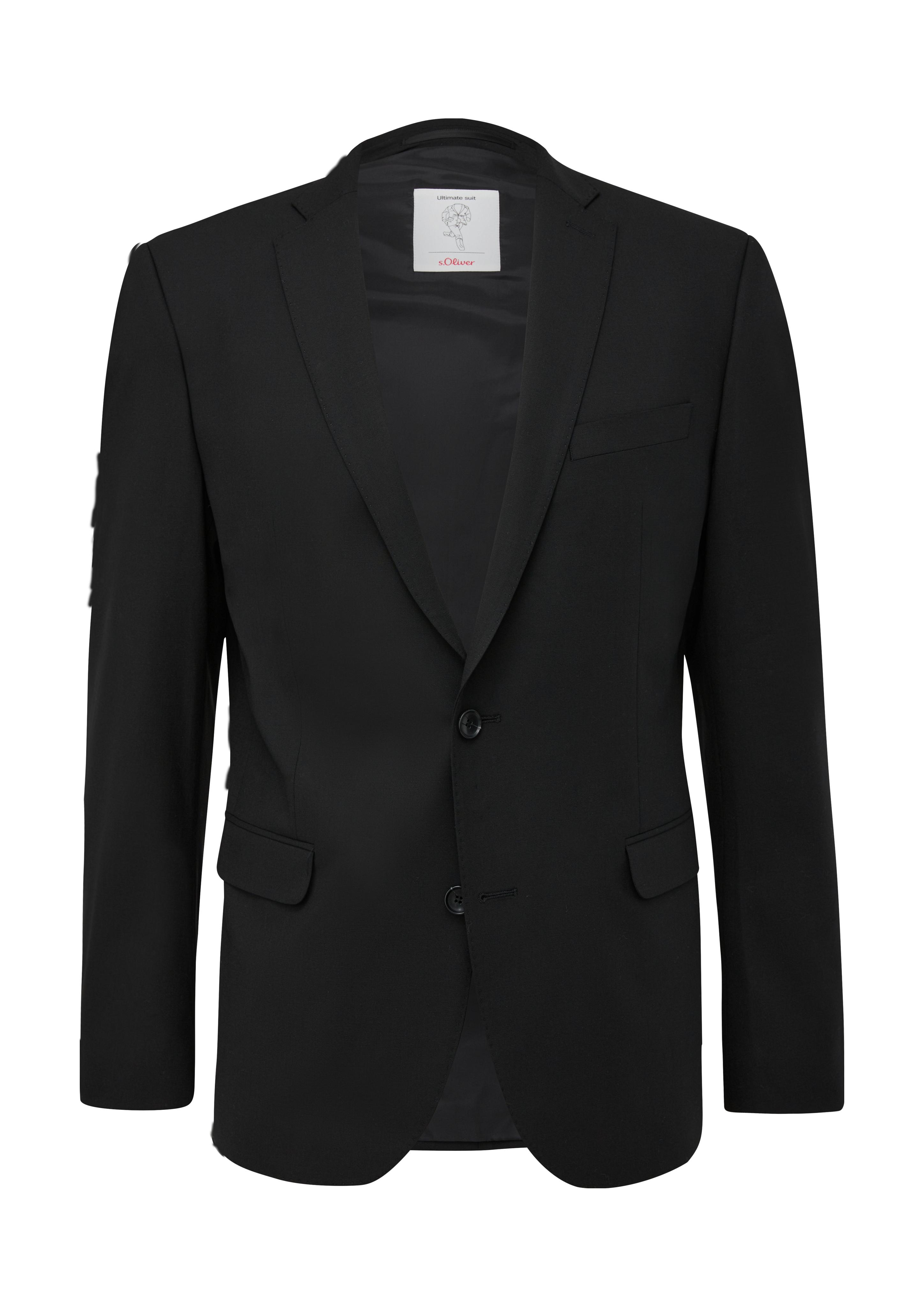 Slim: Elastisches Sakko in Wollmix  2134202-9999