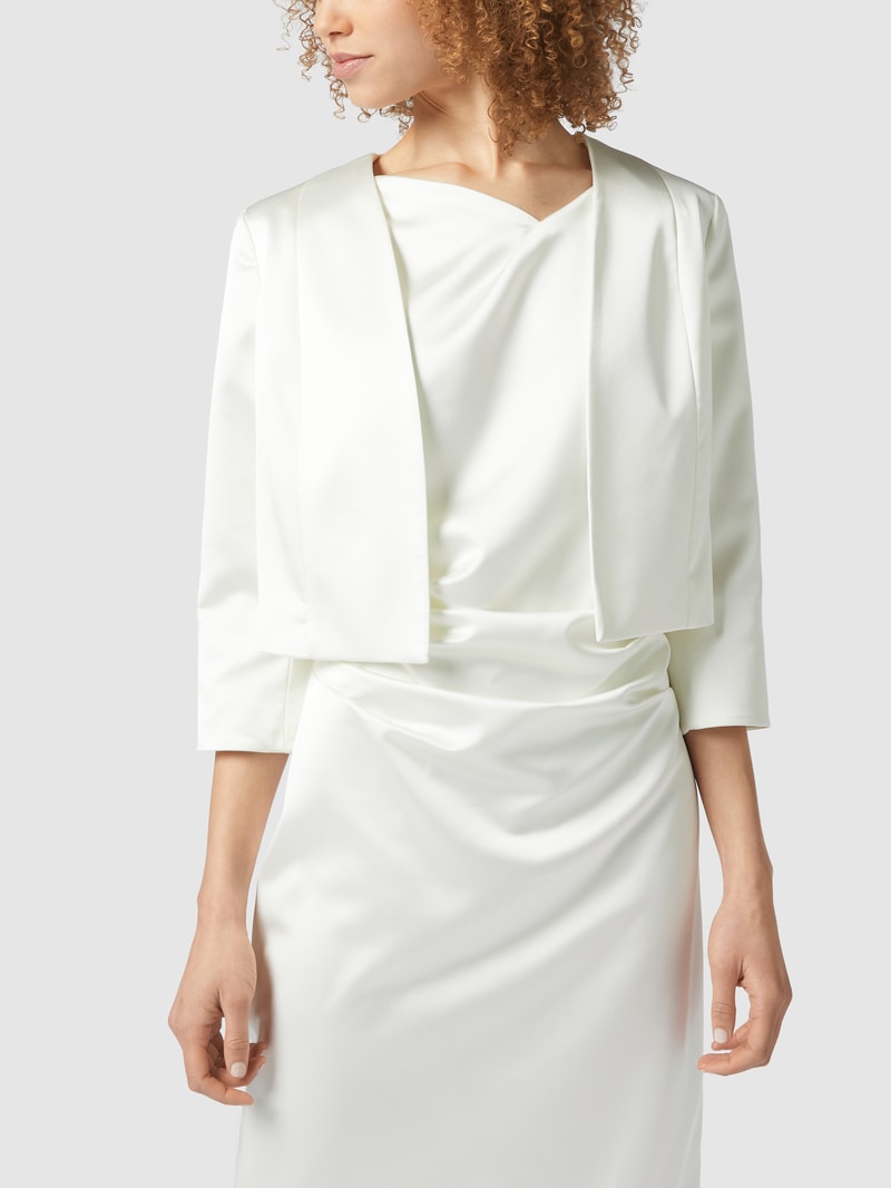 Bolero aus Satin in offwhite