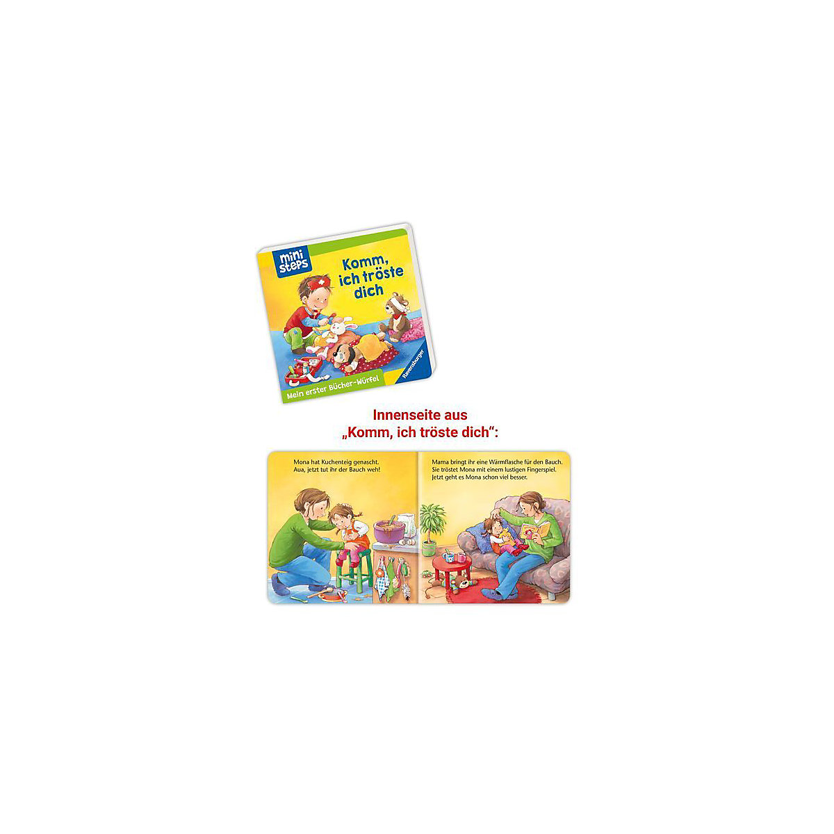 ministeps: Mein erster Bücher-Würfel: Töpfchen, Schnuller, Gute Nacht (Bücher-Set)