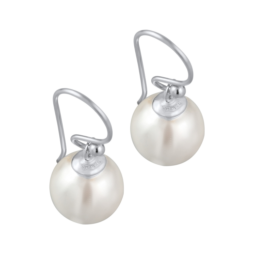 Elli Elli Boucles d'Oreilles Femmes pendentif d'oreilles classiques avec perles de coq Boucles d'oreilles