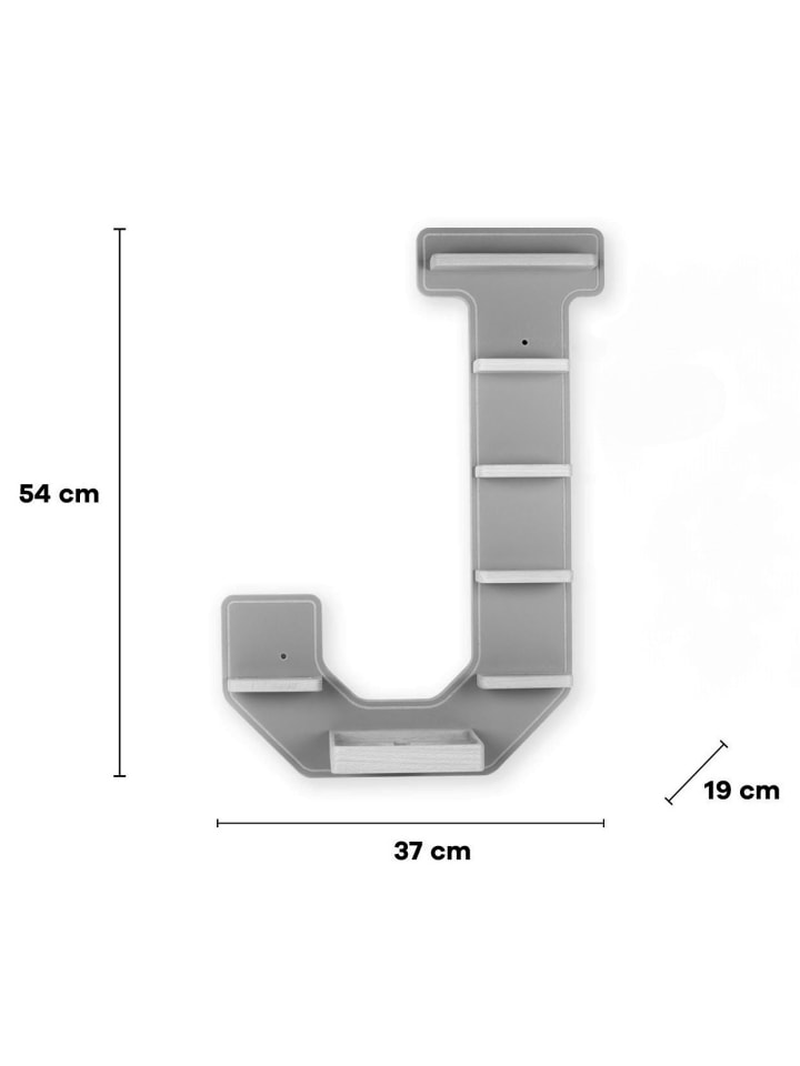 BOARTI Holz Regal Buchstabe J für Toniebox Tonies Figuren in Weiß günstig kaufen onesize