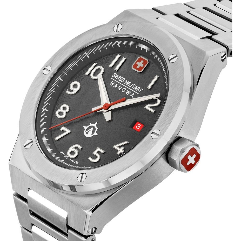 SWISS MILITARY HANOWA Montre pour hommes Acier inoxydable Montre
