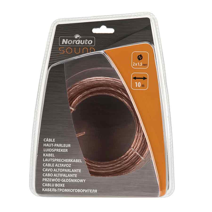 Lautsprecherkabel transparent von Norauto Sound, 2 x 1,5 mm², 10 m - ATU
