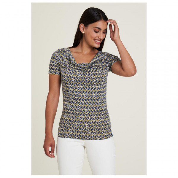 Tranquillo - Women's Gathered Neck Jersey-Shirt S/S