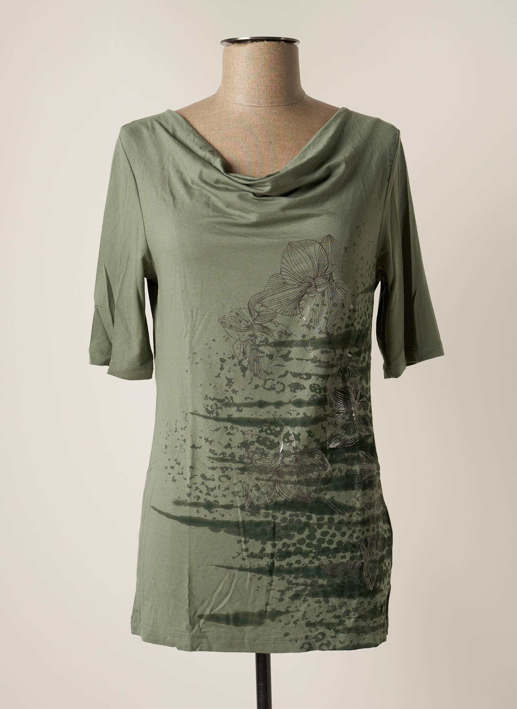 Olsen Tuniquemanchecourte Femme couleur vert