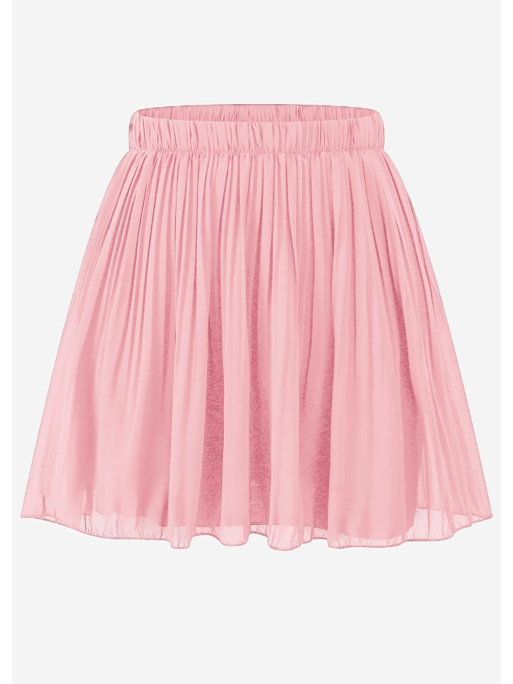 SASSYCLASSY Plissée-Rock aus Chiffon in Rosa günstig kaufen